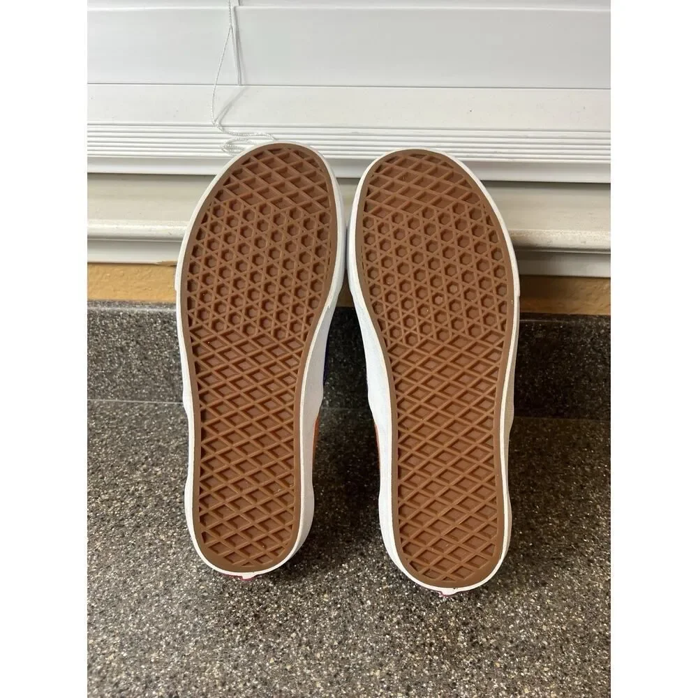 Vans Classic Slip On Skater Shoes Purple/Orange Suede Women's 9.5 Sneaker Mens 8